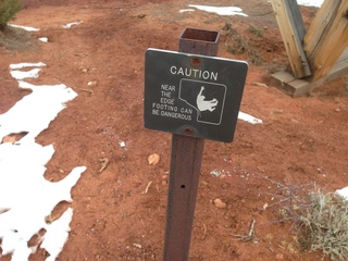 55 8gu. Zion National Park - Cable Mountain hike end sign