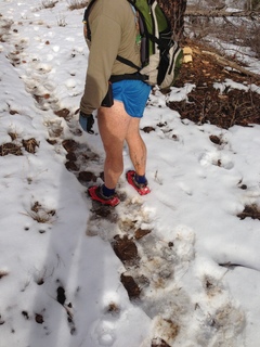 129 8gu. Zion National Park - Cable Mountain hike - Adam's muddy legs