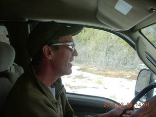 155 8gu. Zion National Park - Cable Mountain drive - Shaun driving