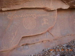 Zion National Park drive - petroglyphs - Brian, Shaun