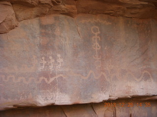 Zion National Park drive - petroglyphs
