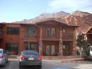 Zion National Park - hotel with rocks