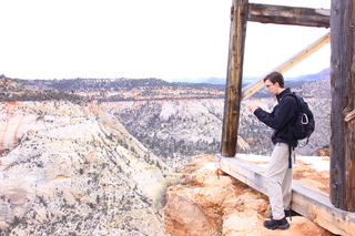 253 8gu. Zion National Park - Cable Mountain hike end view - Brian