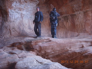 95 8gv. Cave Valley hike - second cave - Shaun and Brian
