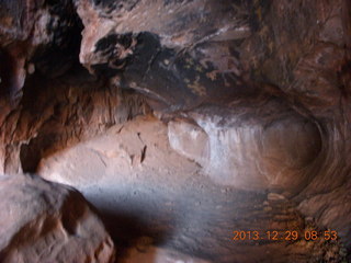 Cave Valley hike - second cave - petroglyphs