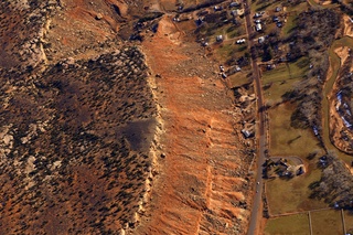 181 8gv. aerial - Zion National Park area - Rockville rockslide