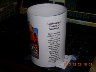 Zion mug from years ago