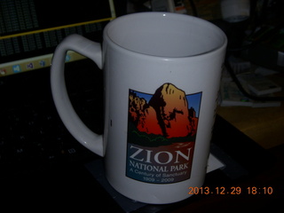 Zion mug from years ago