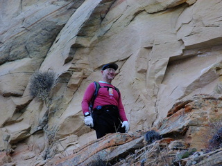 Adam hiking at Zion