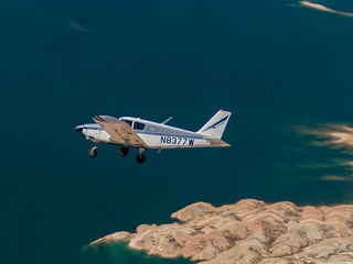 Shaun M, Shaun Jr, and Adam flying in N8377W