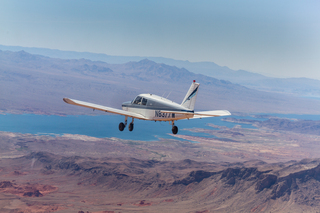 N8377W in flight over Valley of FireN8377W in flight over Valley of Fire