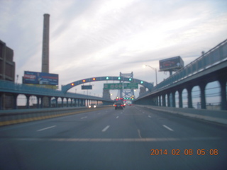 night boat ride along the Colorado River - bridge