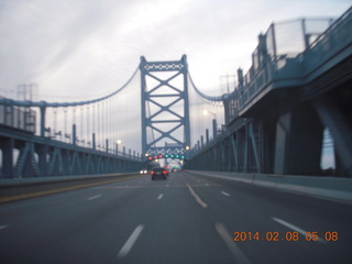 Ben Franklin Bridge to New Jersey