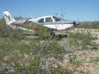 N8377W in flight over Valley of Fire