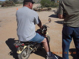 Motown - Arizona Flying Circus - big guy, small motorcycle