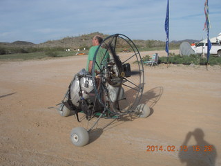 Motown - Arizona Flying Circus - preparing for my powered-parachute ride