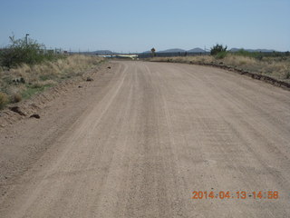 Bagdad hike (my old running loop) - Adam (back) - tripod and timer