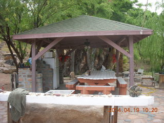 Bouquet Ranch airstrip - stone display