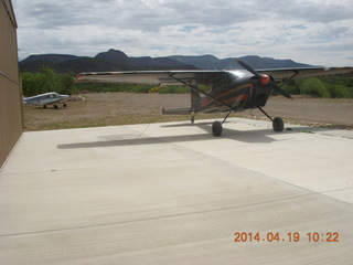 Bouquet Ranch airstrip - Craig's airplane