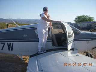 284 8ll. Alamo Lake airstrip - Dana M and N8377W