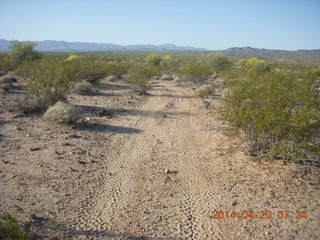 286 8ll. Alamo Lake airstrip run