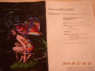 Philadelphia Orchestra program