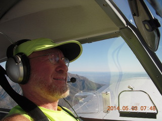 473 8m3. Adam flying N8377W to Double Circle Ranch