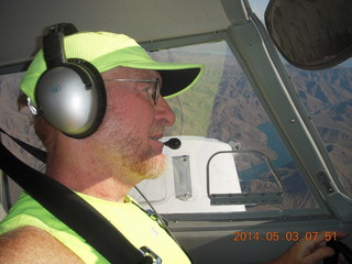 Adam flying N8377W to Double Circle Ranch