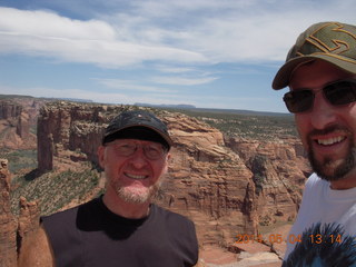 Canyon de Chelly - Spider Rock viewpoint - Adam and Neil K