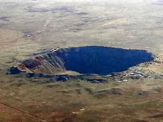 231 8m4. aerial - meteor crater