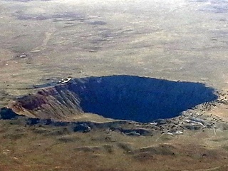 232 8m4. aerial - meteor crater