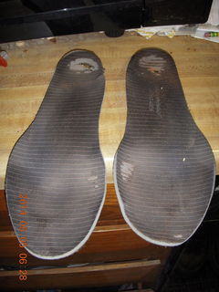 my orthotics - maybe why I had heel blisters