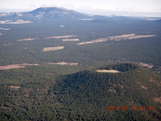 4 8md. aerial - old volcanoes near Flagstaff