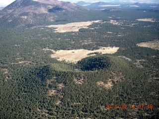 6 8md. aerial - old volcanoes near Flagstaff