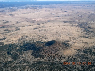 7 8md. aerial - old volcanoes near Flagstaff