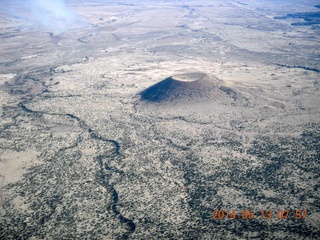10 8md. aerial - old volcanoes near Flagstaff