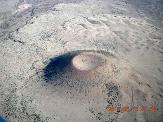 aerial - old volcanoes near Flagstaff