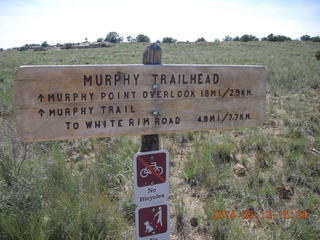 167 8md. Canyonlands National Park - Murphy trailhead sign