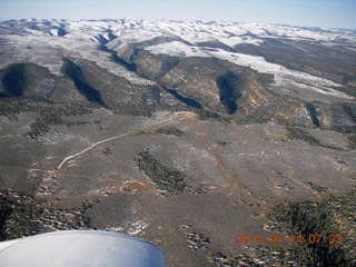 aerial - some book cliffs airstrip