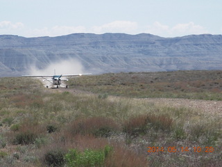 65 8me. N51SA landing at Sand Wash airstrip