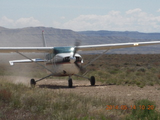 66 8me. N51SA landing at Sand Wash airstrip