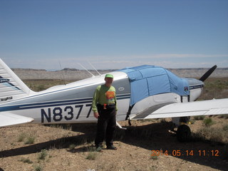 Adam and N8377W with cover at Sand Wash