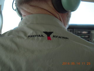 Retail Aviation shirt (Kim, from behind)