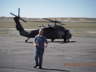 129 8me. Garrett and helicopter at CNY
