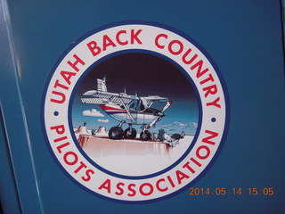 135 8me. Utah Back Country Pilots Association sticker