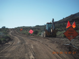 White Rim Road - construction
