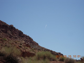 143 8mf. Canyonlands National Park - Lathrop hike - contrail