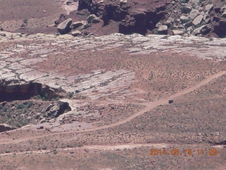 180 8mf. Canyonlands National Park - Lathrop hike - my rental Jeep