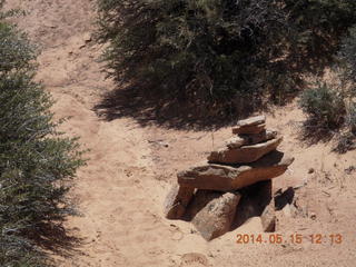 211 8mf. Canyonlands National Park - Lathrop hike - cool cairn