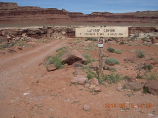 Canyonlands National Park - Lathrop hike sign
